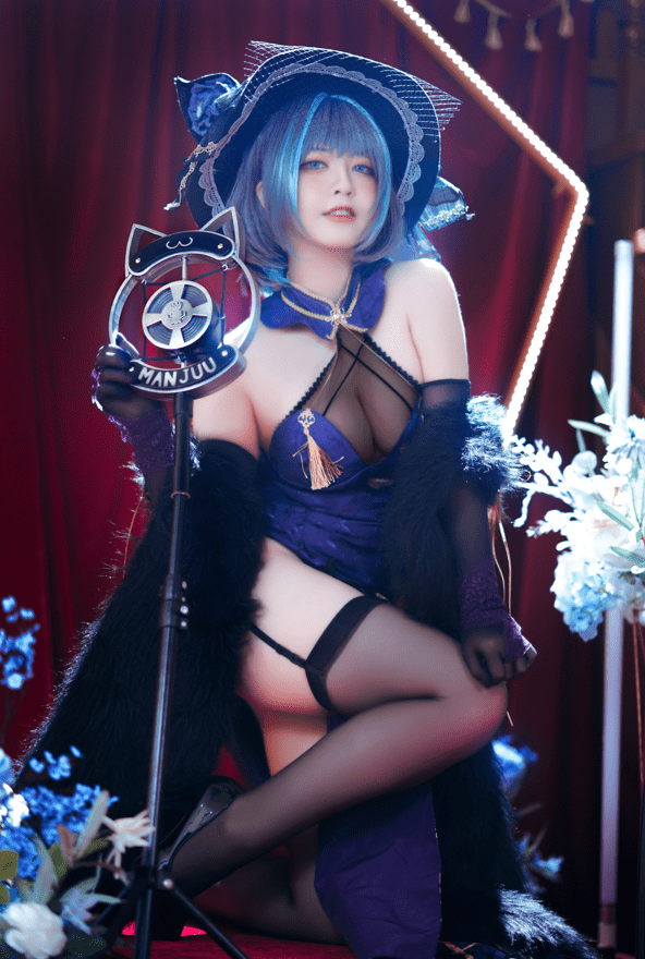 半半子–NO.52 柴郡旗袍 [64P-100MB]预览图 2