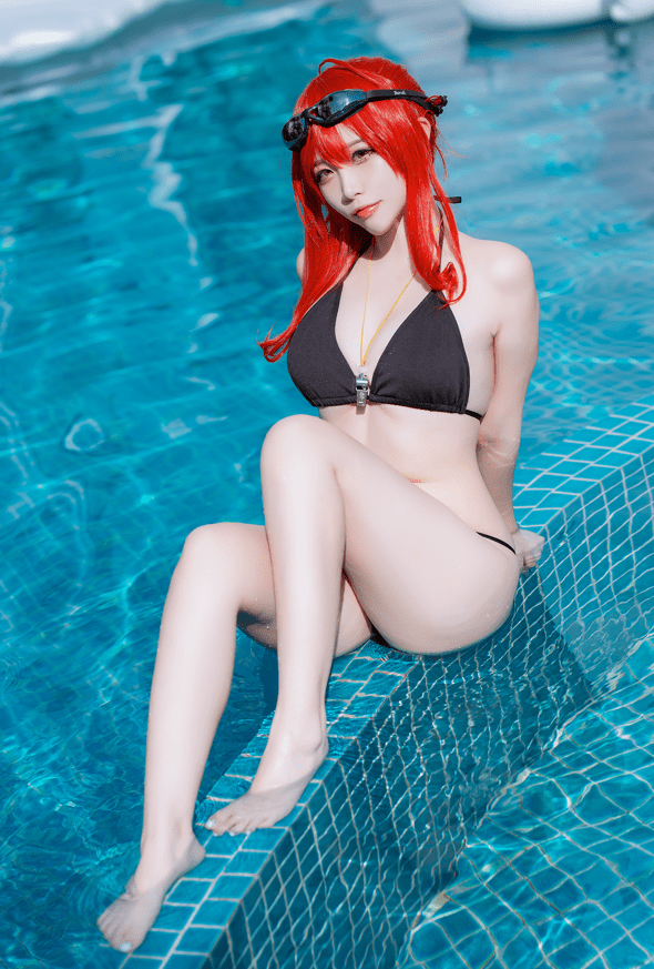 二佐Nisa–NO.125 碧蓝扎拉泳装 [15P-279MB]预览图 2