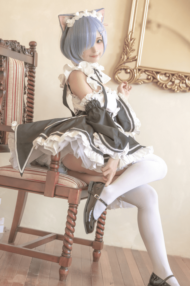 蠢沫沫 – NO.190 猫耳雷姆 [33P-318MB]预览图 3