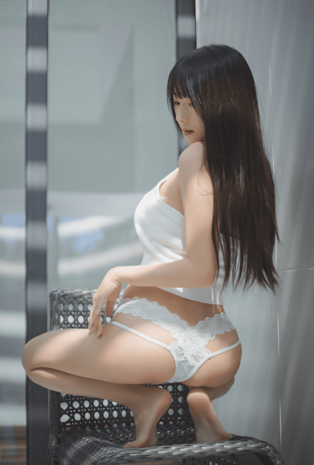 香草喵露露 – NO.043 杨枝甘露 背心牛仔背带裤 [55P1V-1.03GB]预览图 3