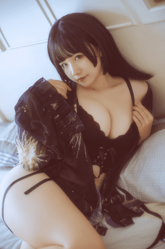 阿半今天很开心 – NO.016 黑色吊带[23P-220MB]预览图 3