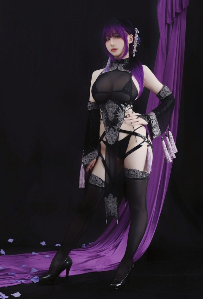 幼愛youmeko – 紫流苏旗袍[35P-367MB]预览图 2