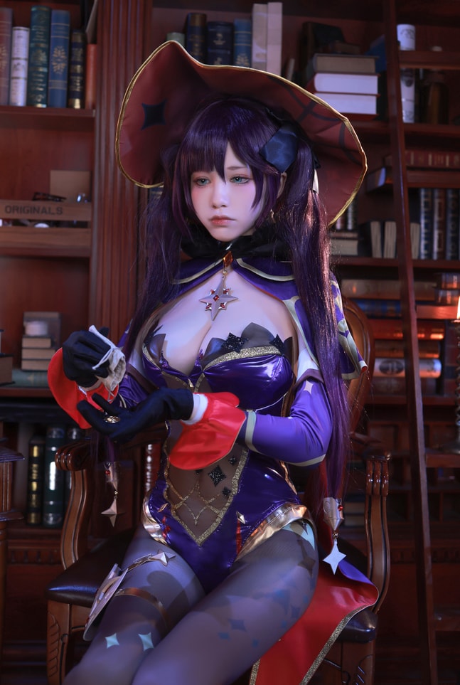 水淼aqua – NO.122 原神 莫娜[75P-89MB]预览图 2