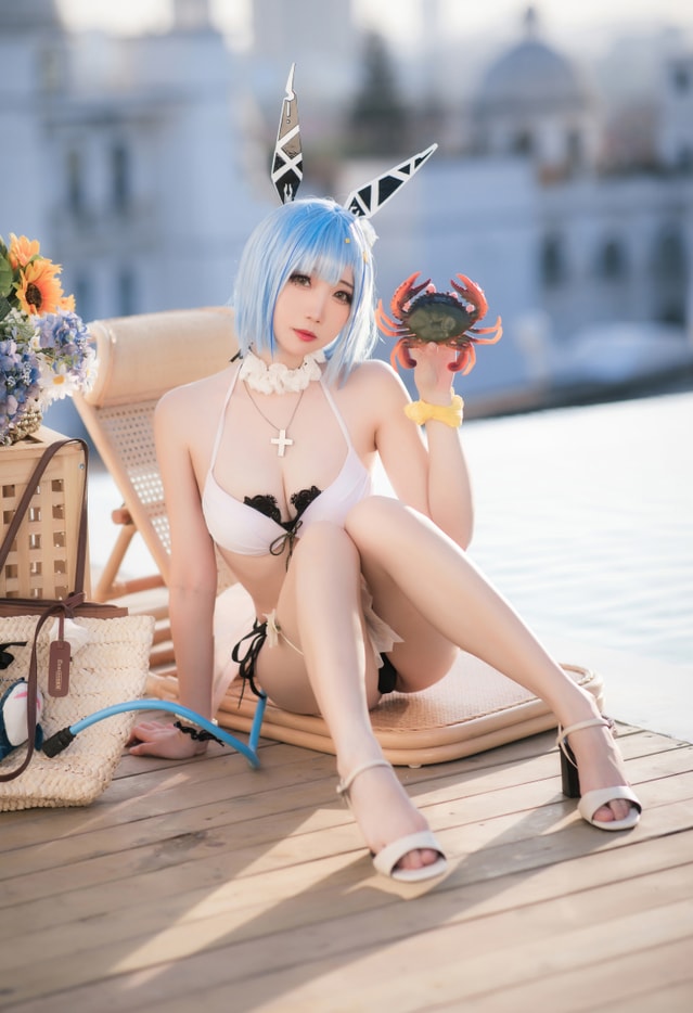 焖焖碳 – NO.18 加斯科涅泳装[28P-186MB]预览图 3