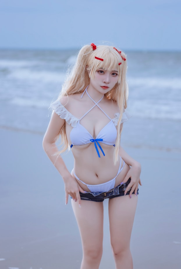 二佐 – NO.156 碧蓝苏塞克斯泳装[20P-99MB]预览图 2