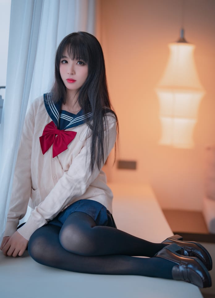 轩萧学姐 – NO.043 JK厚裤袜 [44P-167M]预览图 2