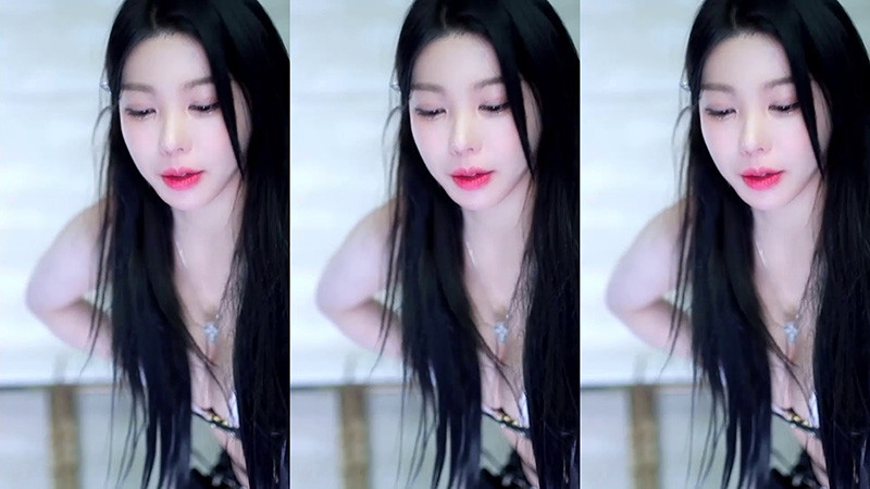 [主播]AfreecaTv韩国BJ阿丽莎低胸吊带袜性感热舞预览图 2