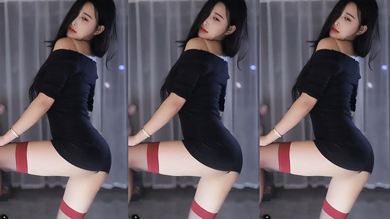 [主播]虎牙主播MH丶曼婉黑丝低胸包臀裙闪现热舞预览图 3