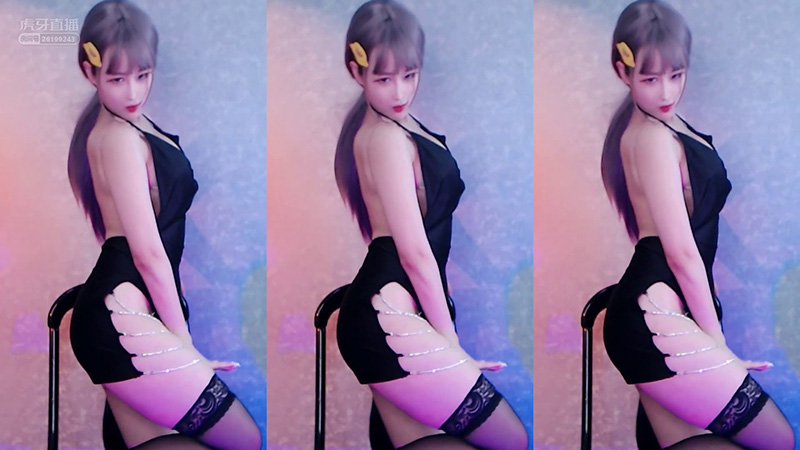 [主播] 虎牙主播鹿野藩高开叉黑裙清凉背 Life's A Beach预览图 2