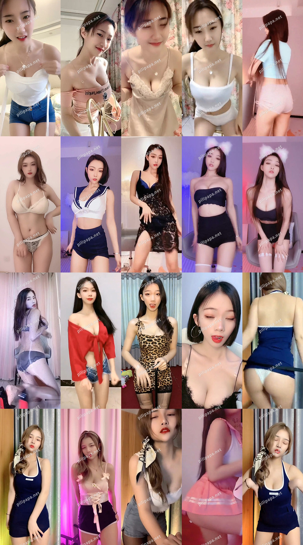 [小姐姐]抖音主播朵哥超甜+饭饭+美楠+你的uu+女人花 热舞福利合集[101V/3.53G]