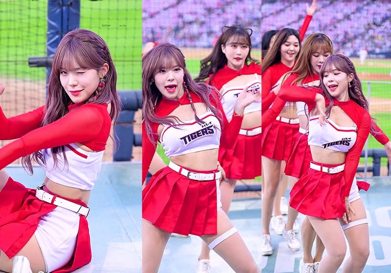 [热舞]韩国起亚老虎啦啦队李多惠、朴信美、卞河玉、余秀雅表演2则