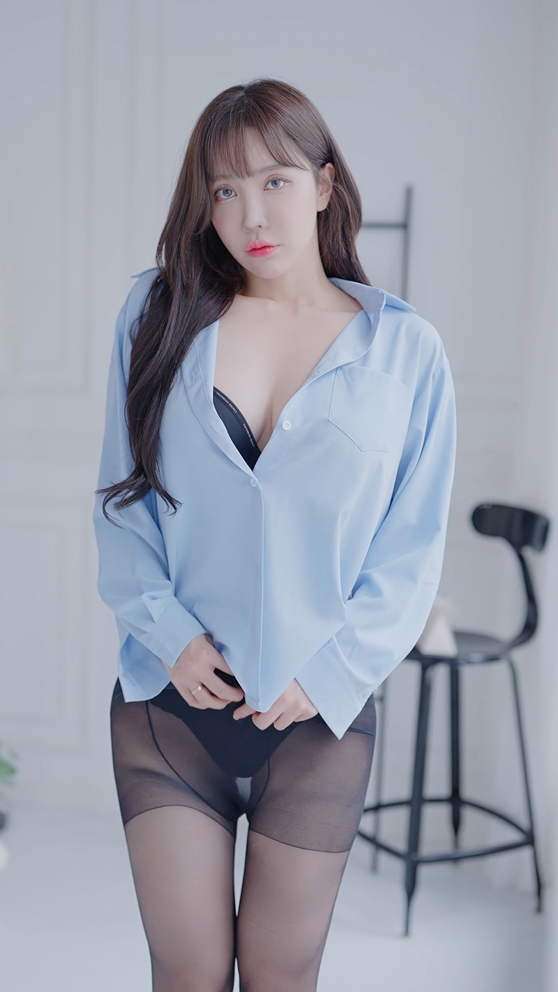 [写真]Lookbook时装秀韩国模特男士浪漫衬衫丝袜内衣试穿预览图 3