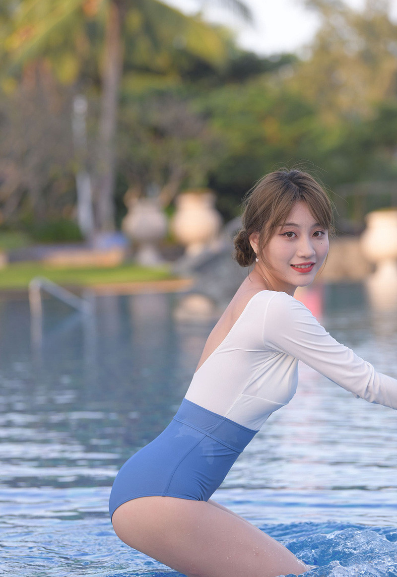 [街拍]483.[视觉冲击旅拍摄影作品]蓝色泳装女孩[图片/视频/20.94GB]预览图 3