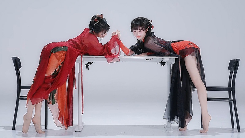 [主播]B站UP主#紫颜-小仙紫#晓丹小仙女儿 双倍旗袍舞蹈4K版预览图 3